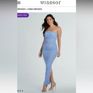Windsor Light Blue Beaded Prom Dress NWT Prom Dress Formal Dress